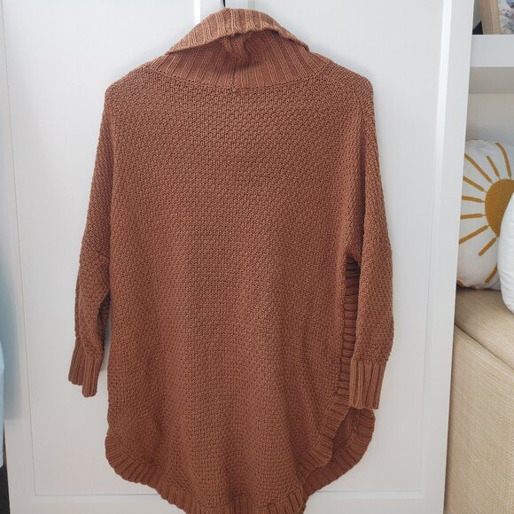 EXPRESS Cowl Neck Cable Knit Sweater - Size Small - Picture 3 of 5